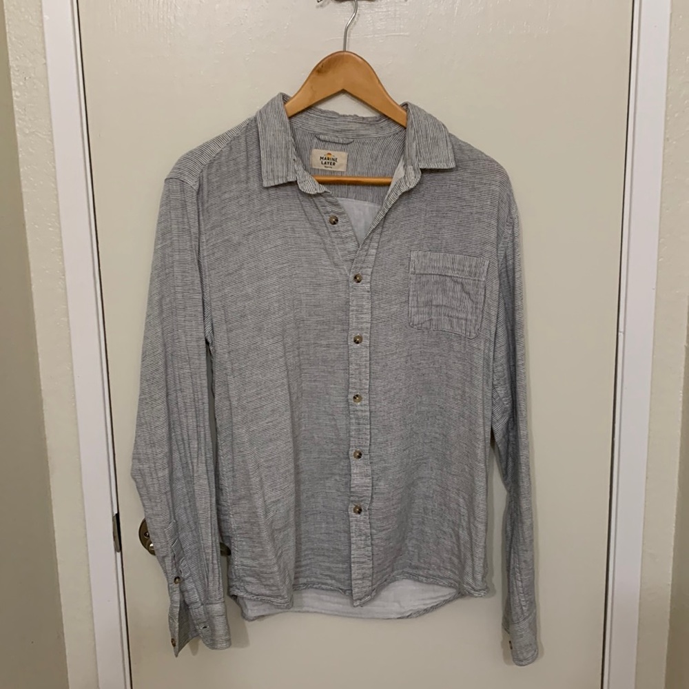 Marine Layer Men’s Striped Button Down Shirt